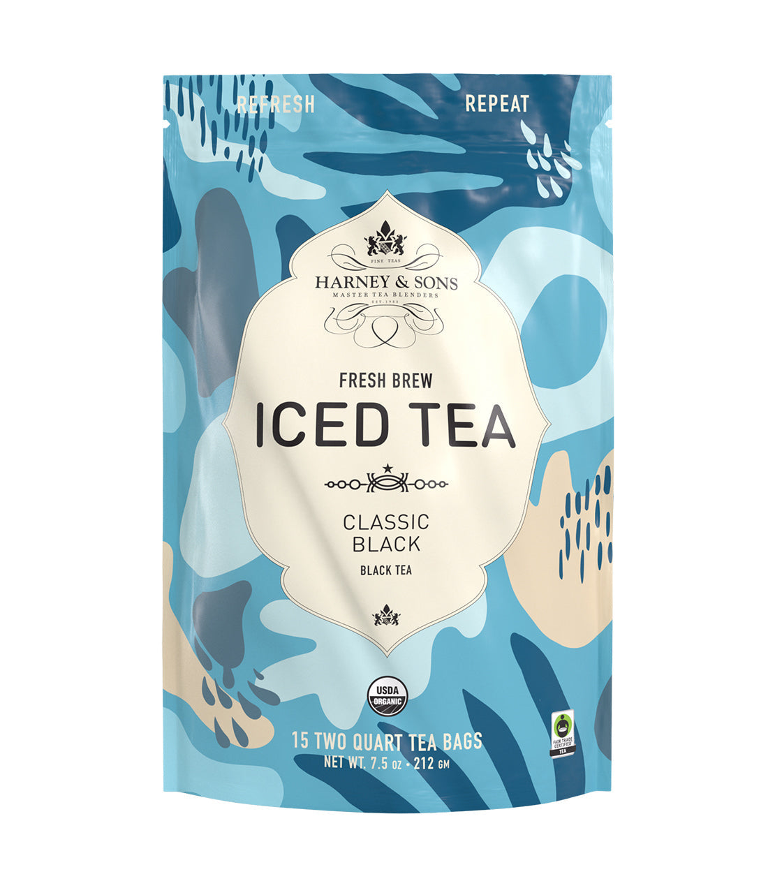 Organic Plain Black (Classic Black) Fresh Brew Iced Tea